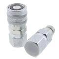 AT312470 KV14216 Hydraulic Male Female Flat Face Coupler Kit Compatible with John Deere 110 240 250 260 270 315 317 320 325 328 332 244J 304J 310G 310SG 315SG 318D 320D 324J 325K 410G 710G