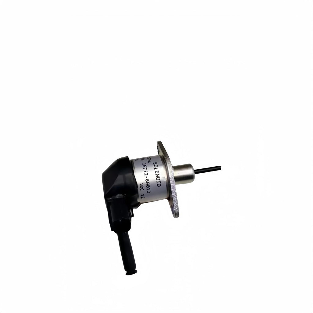 12V Fuel Stop Solenoid Valve 1G772-60010 Compatible with Kubota V3300 V3600 Engine M5040 M6040 Tractor 1G772-60012 1G772-60014
