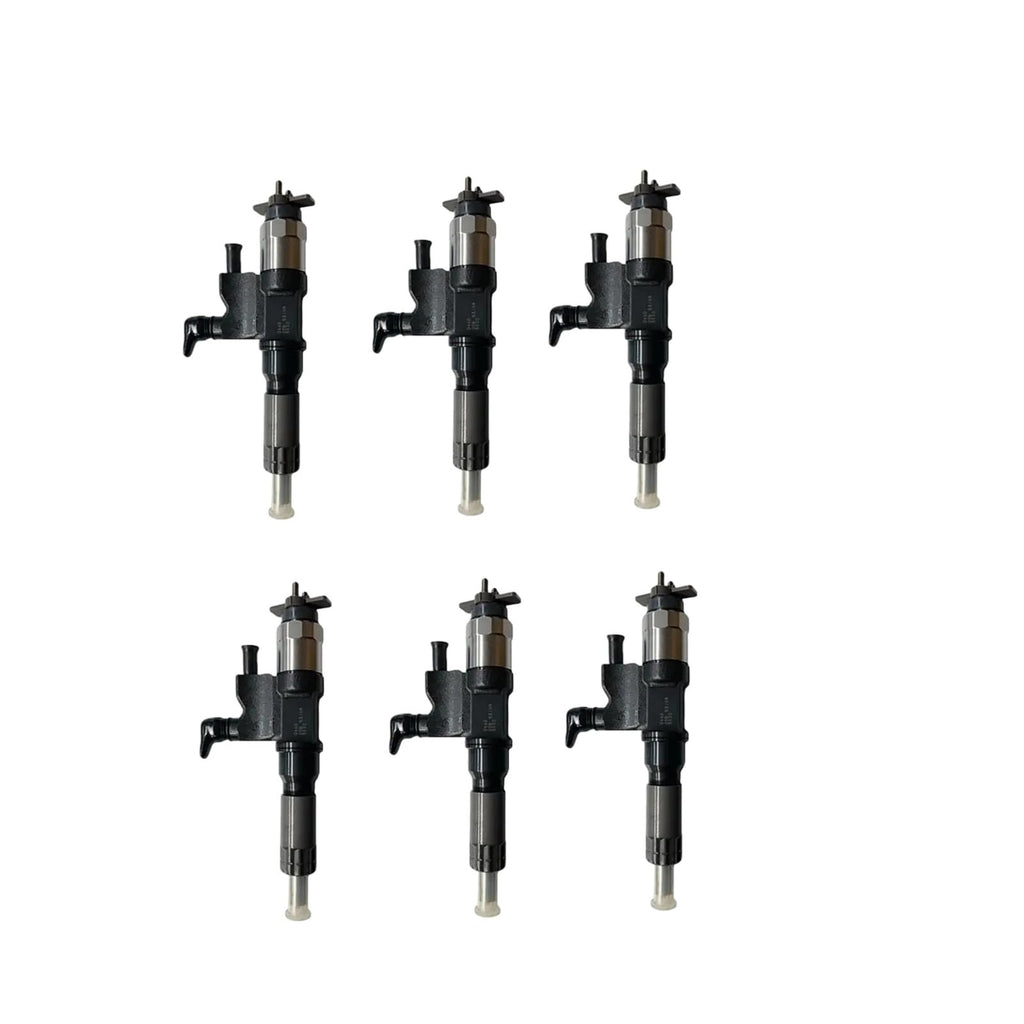 6PCS Fuel injector 095000-5511 0950005511 Fits for Isuzu 6WF1 6WG1 6UZ1 Engine
