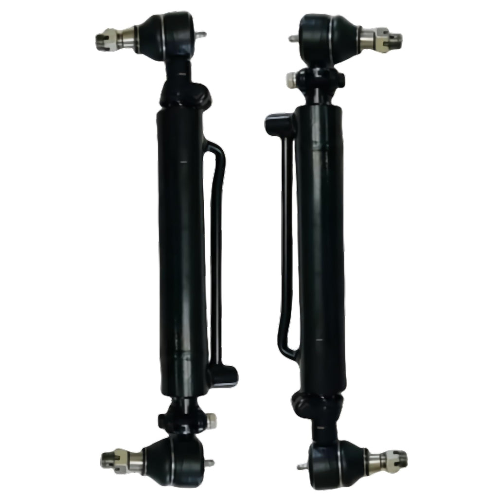 2pcs D128454 D84800 234447A1 Power Steering Cylinder with Castle Nuts Fits for Case Backhoe Loaders 480B 480C 480D 480E 480F 480LL 580C 580D 580SD 580SE 584D 584E 585D 585E 586D 586E Replace parts
