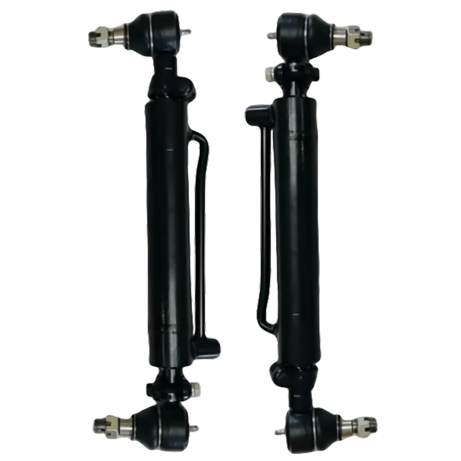 2pcs D128454 D84800 234447A1 Power Steering Cylinder with Castle Nuts Fits for Case Backhoe Loaders 480B 480C 480D 480E 480F 480LL 580C 580D 580SD 580SE 584D 584E 585D 585E 586D 586E Replace parts