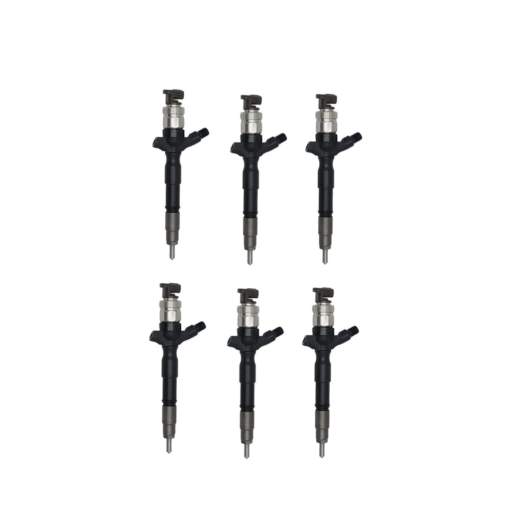 6pcs Fuel Injector 295050-0470 23670-39355 295050-0210 Compatible with Toyota 1KD-FTV EURO 4