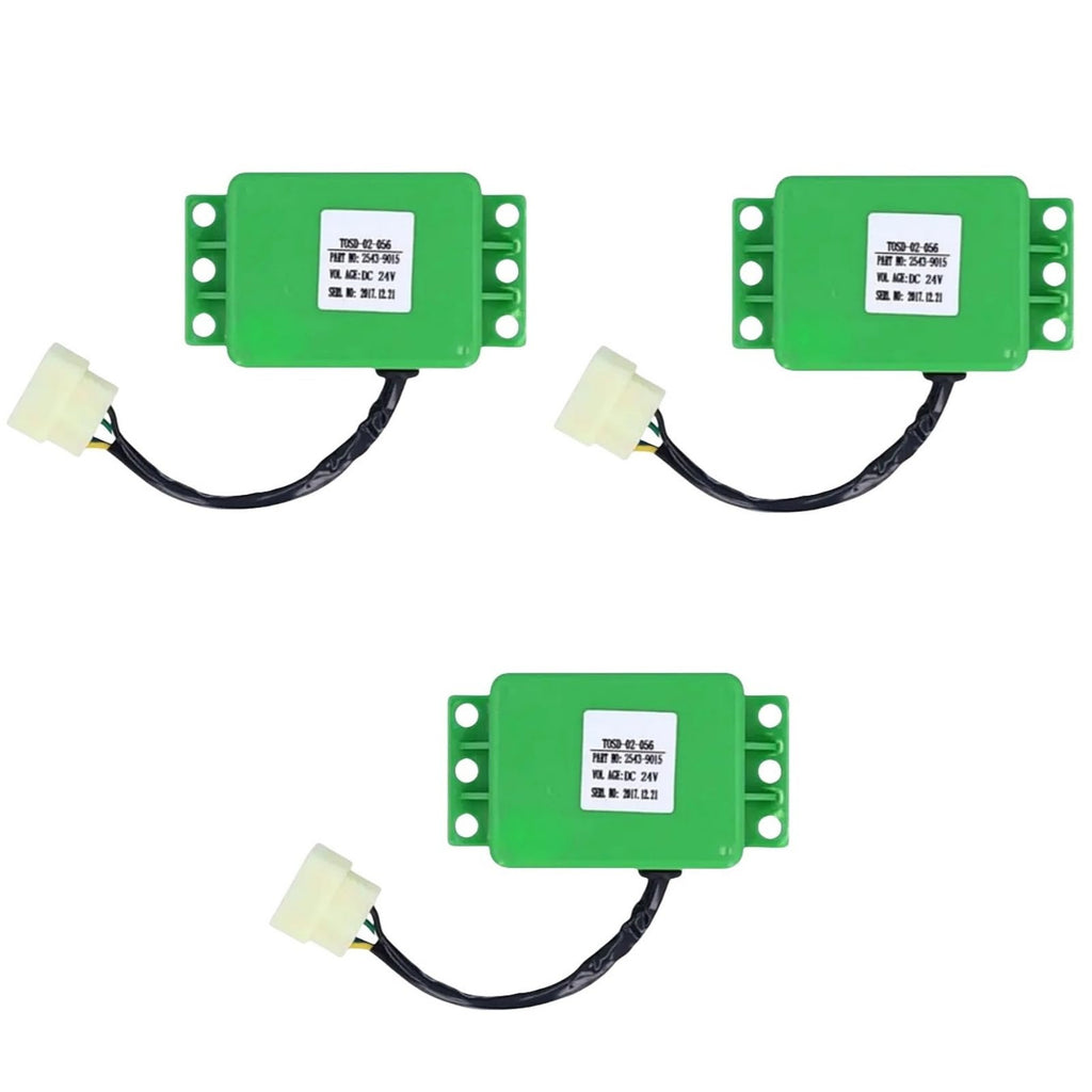 3pcs 24V Relay Replacement 2543-9015 25439015 Compatible with Daewoo Doosan DH200-5 DH220-V DH220LC-V