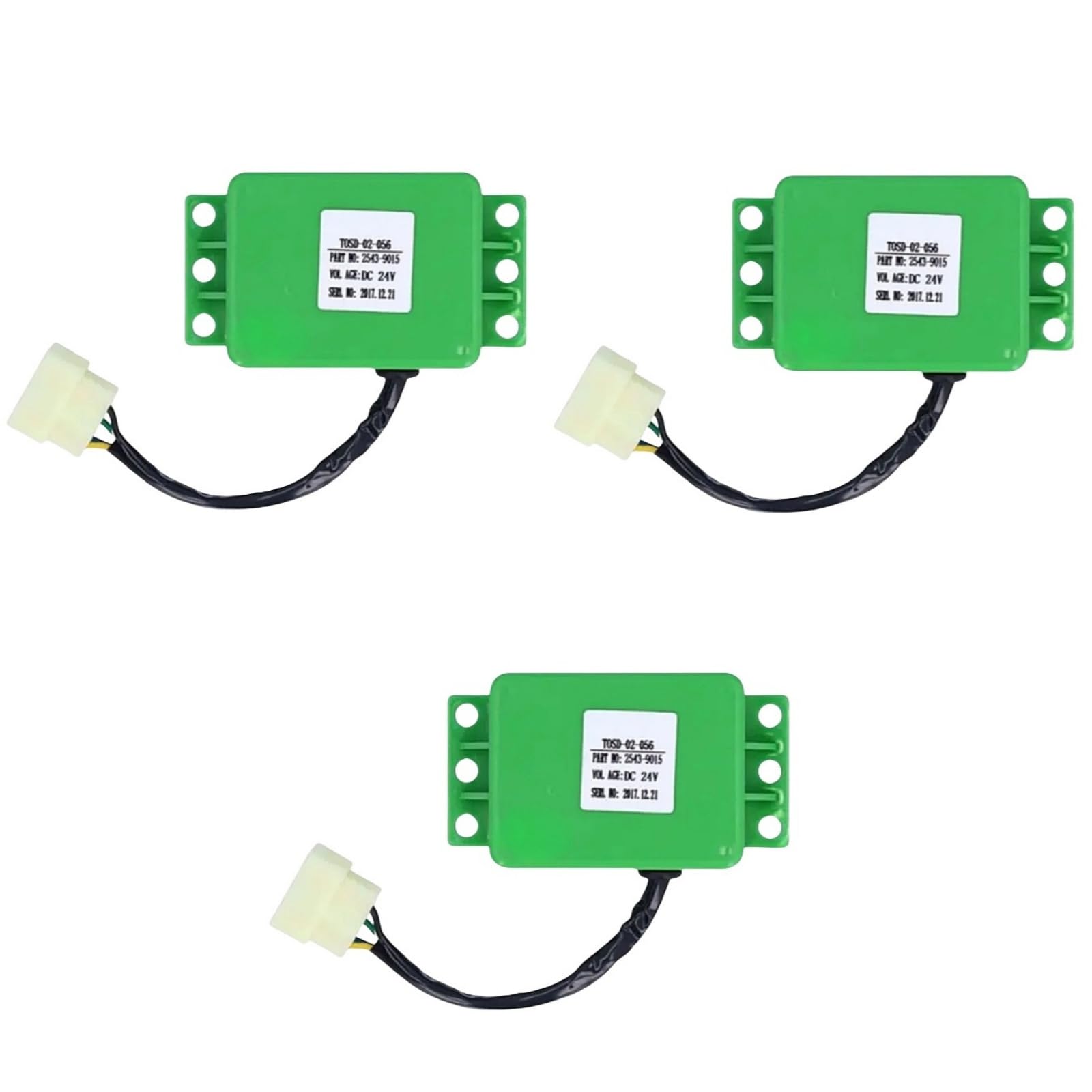 3pcs 24V Relay Replacement 2543-9015 25439015 Compatible with Daewoo Doosan DH200-5 DH220-V DH220LC-V