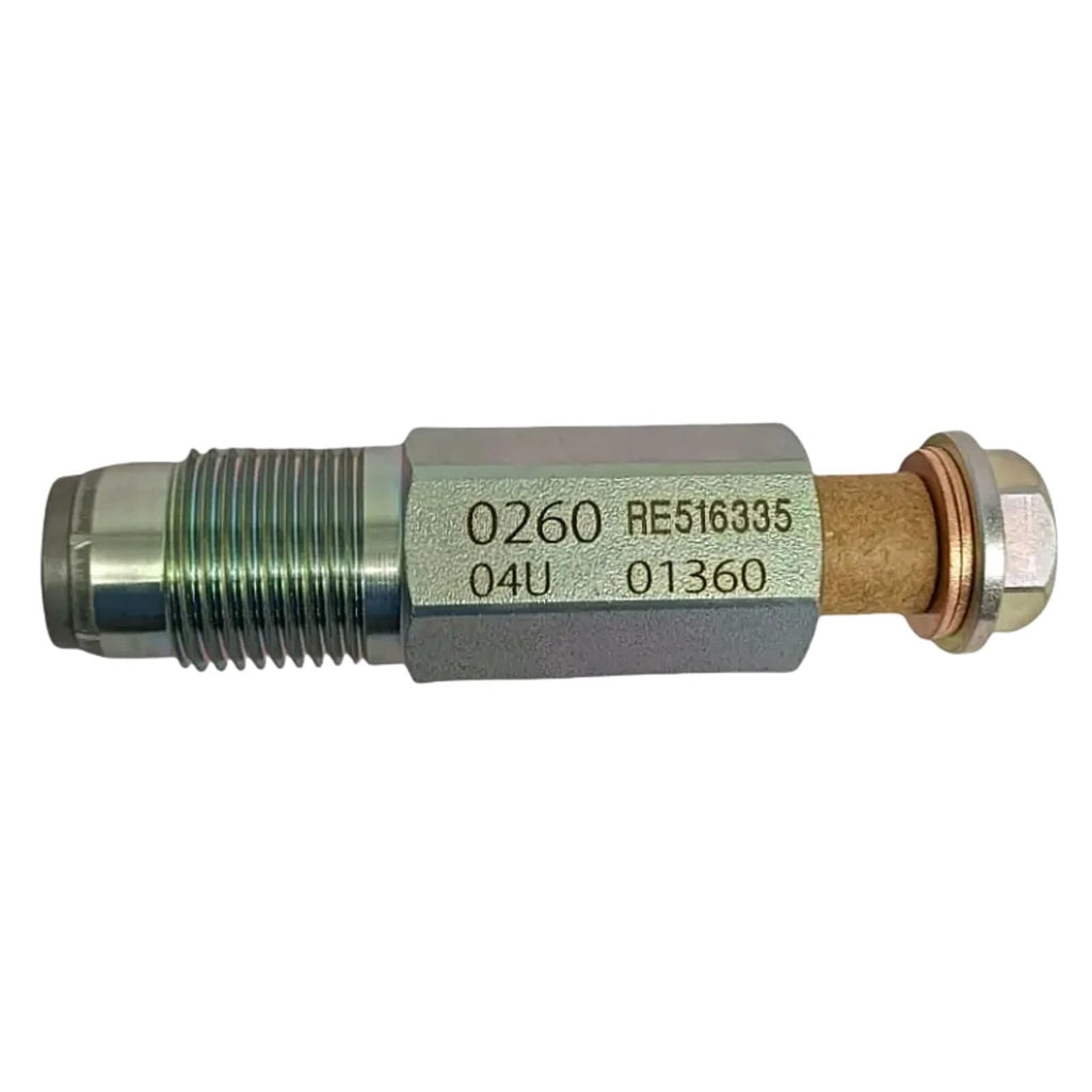 Pressure Relief Valve RE516335 Fits for John Deere 9120 310J 310K 310SJ 310SK 315SJ 315SK 410J 410K 710J 710K 210K 210LJ 160DLC 120D130G 160GLC 180GLC 200DLC 210G 240DLC 250GLC 270DLC