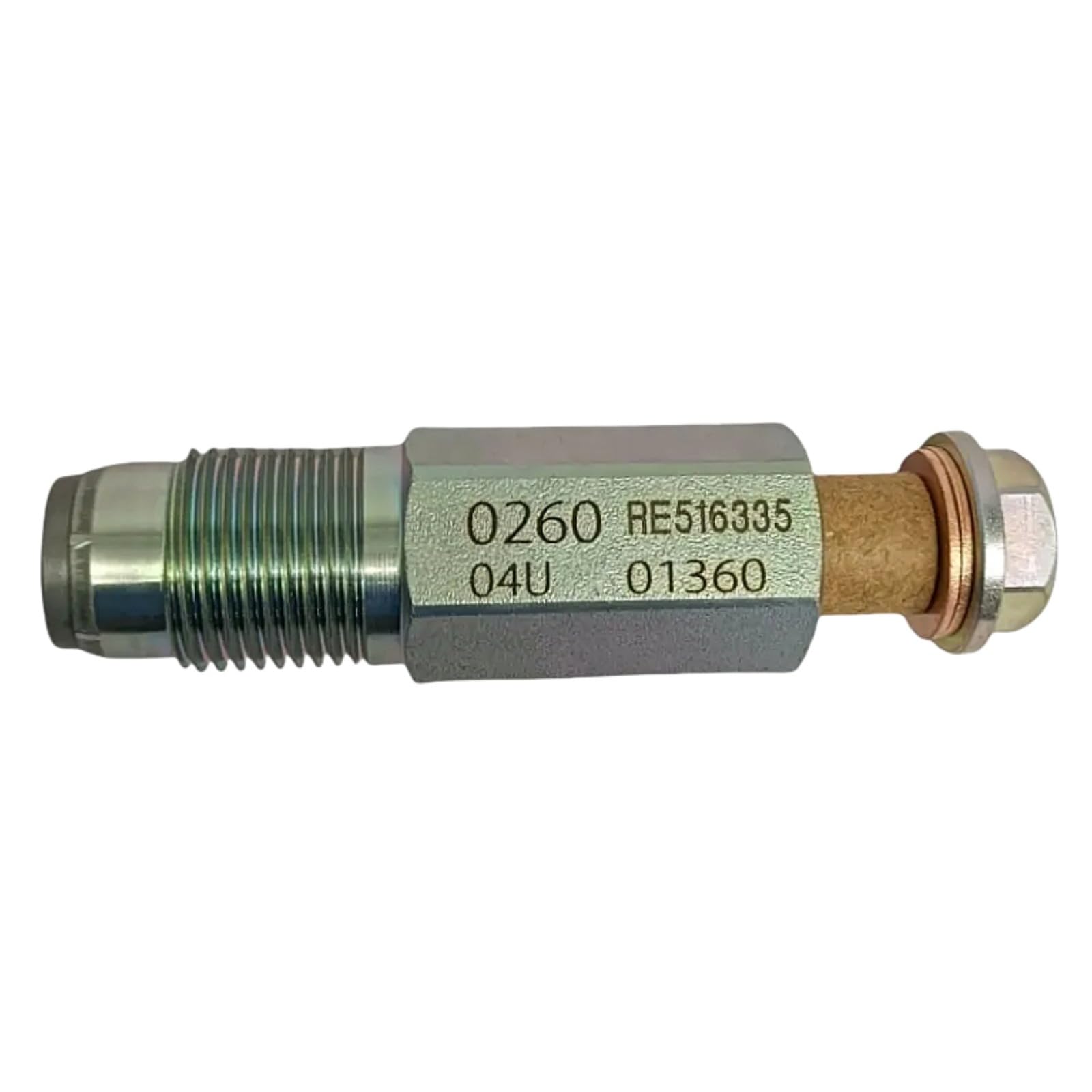 Pressure Relief Valve RE516335 Fits for John Deere 9120 310J 310K 310SJ 310SK 315SJ 315SK 410J 410K 710J 710K 210K 210LJ 160DLC 120D130G 160GLC 180GLC 200DLC 210G 240DLC 250GLC 270DLC