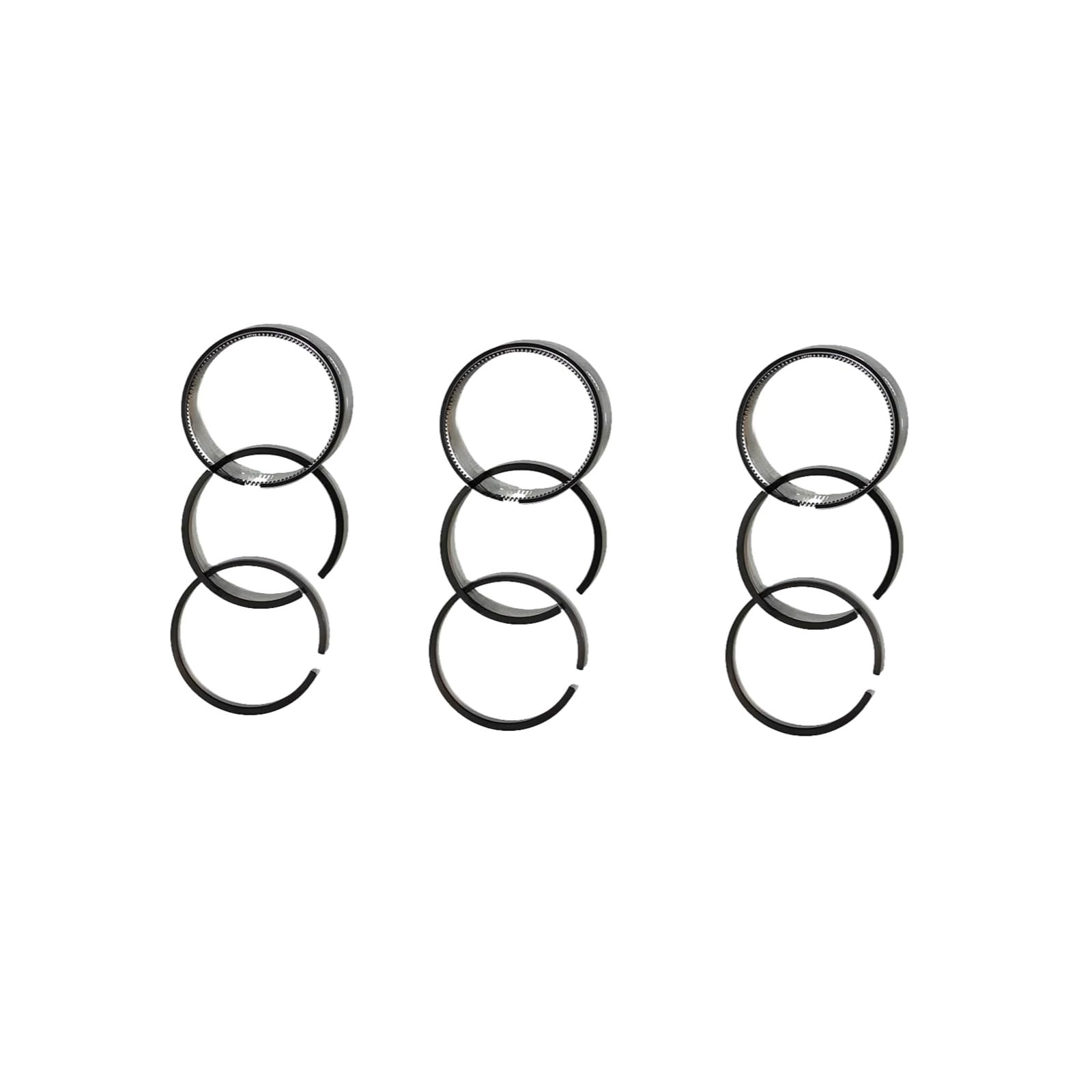 3PCS Piston Rings 1J091-21050 1J09121050 72mm Replacement for Kubota D902 Engine (1.5Hx1.5x3.0mm)