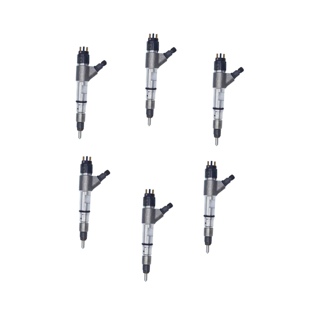 6pcs Common Rail Diesel Injector 0445120134 4947582 5283275 Compatible with Cummins ISF 3.8 Foton Vogla J5283275A7596