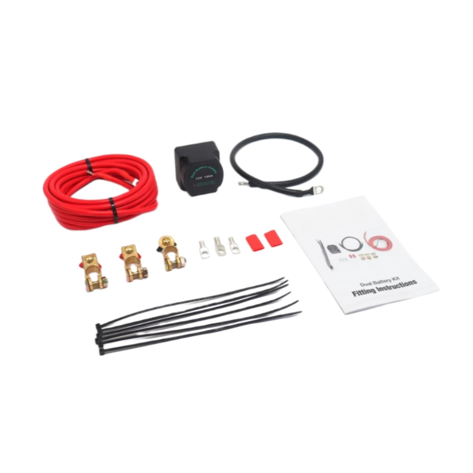 ISO-PRO140 12V 140 Amp Dual-battery Isolator Voltage Sensitive Relay Professional Kit Fits for ATV UTV Truck RV Replace parts