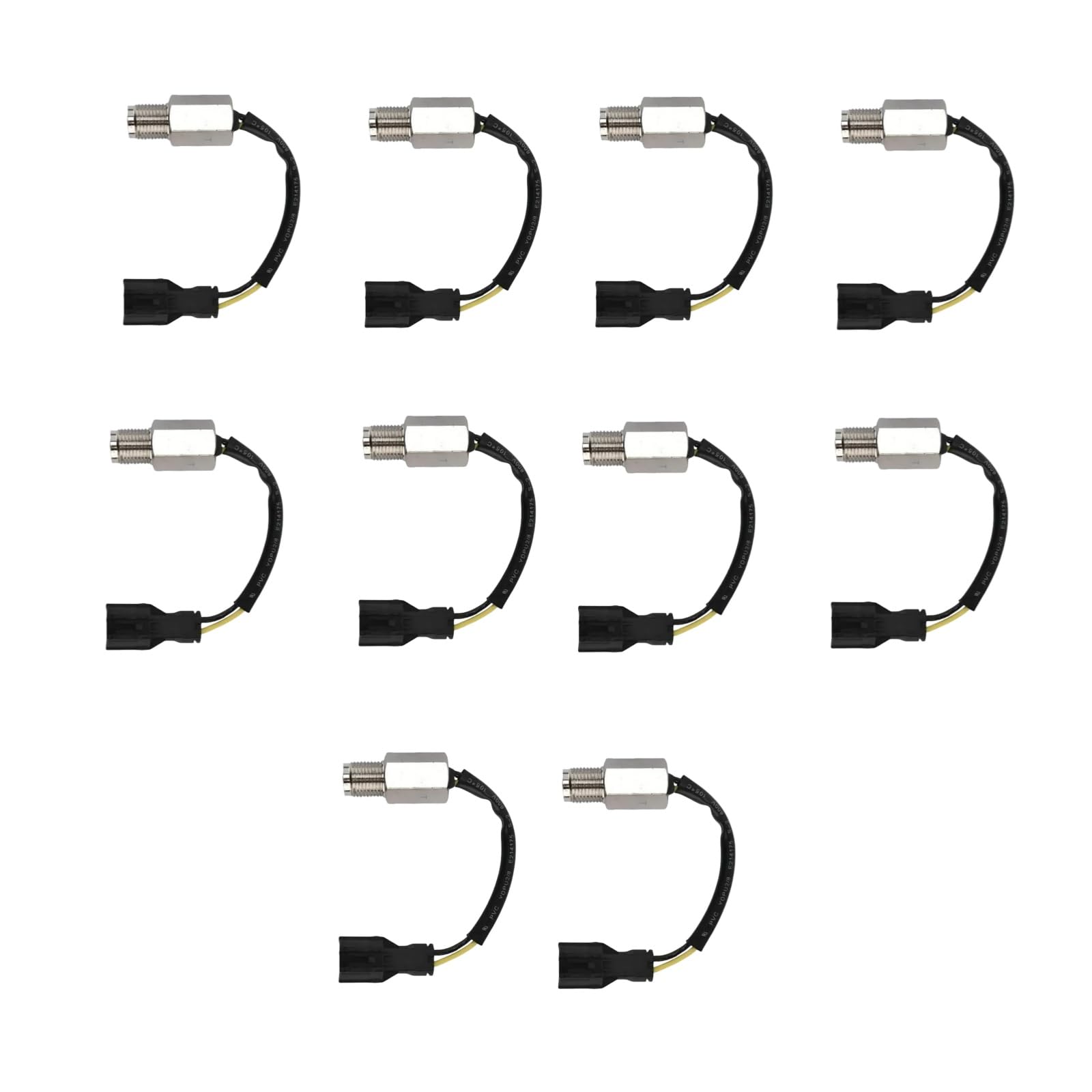 10pcs Crankshaft Position Sensor 94340-72412 94340-72410 94340-72411 XKBH-02247 XKBH-02248 Compatible for R225-7 R215-7 R290LC3H R290LC7H R360LC3H R370LC7 Compatible for Mitsubishi Engine