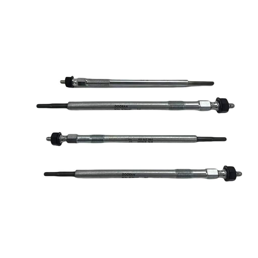 4Pcs New 7030400 300622-00028 30062200028 Glow Plug Replacement for Doosan D24 Engine