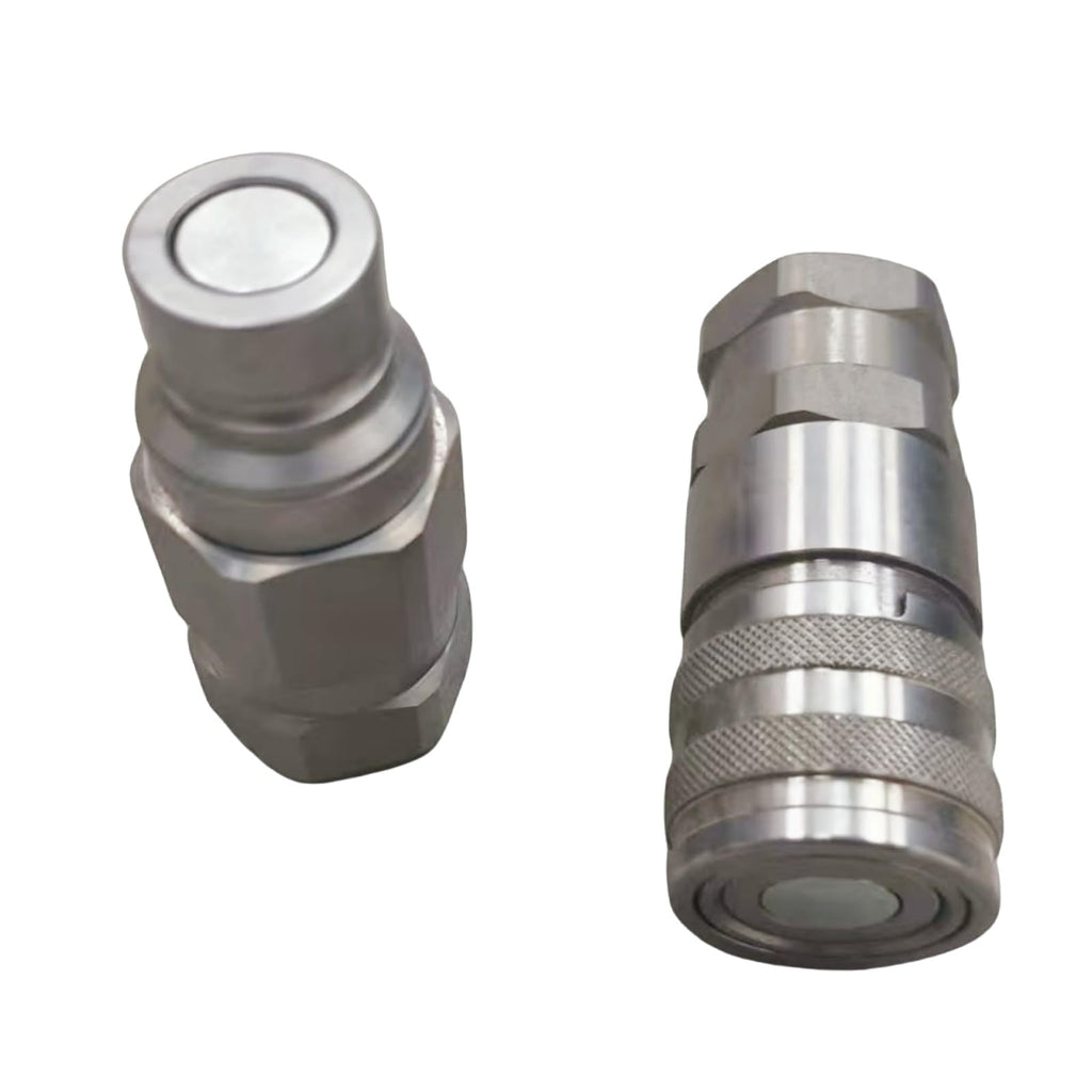 AT312470 KV14216 Hydraulic Male Female Flat Face Coupler Kit Compatible with John Deere 110 240 250 260 270 315 317 320 325 328 332 244J 304J 310G 310SG 315SG 318D 320D 324J 325K 410G 710G