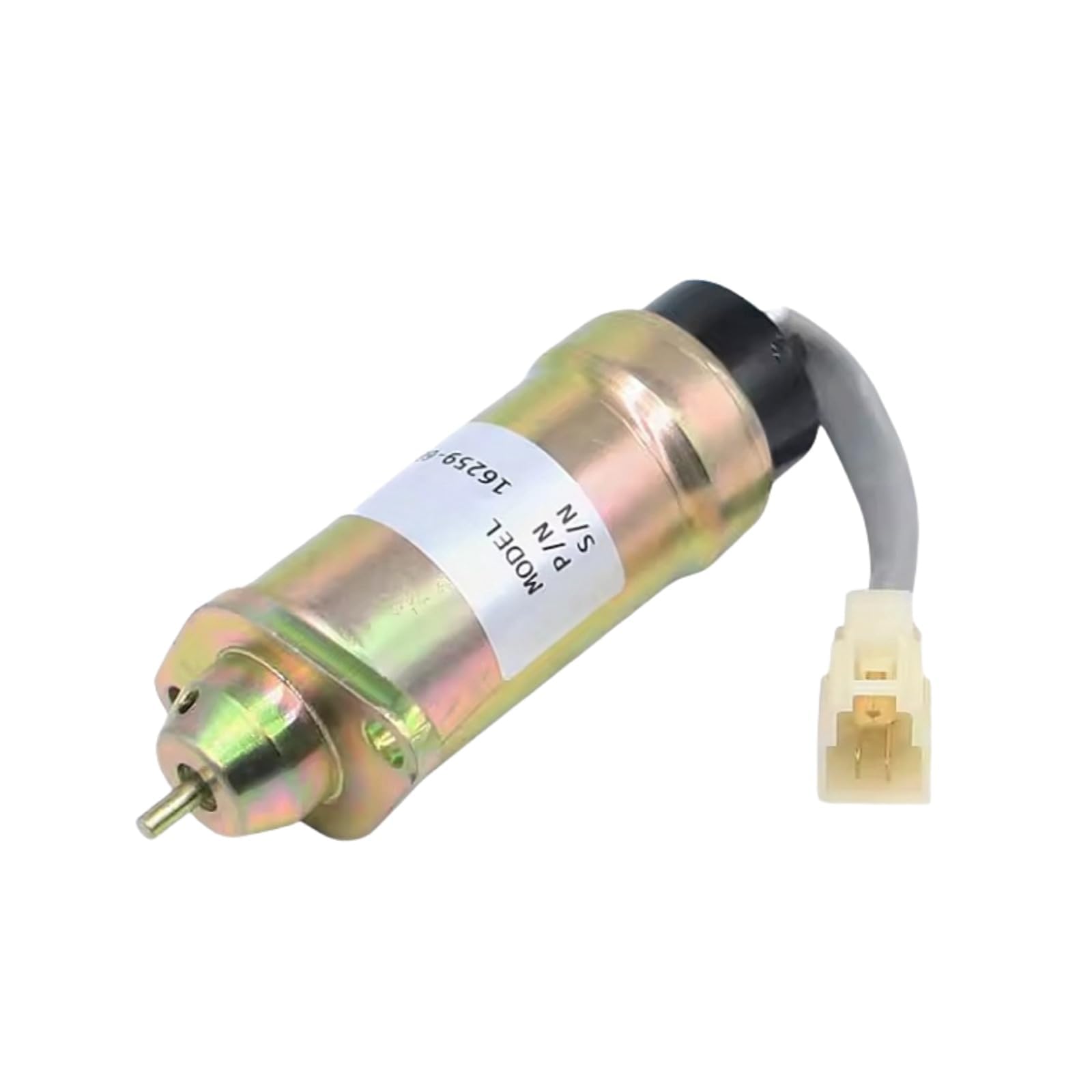 Fuel Shut Down Solenoid 12V 16259-60010 1625960010 fits For Kubota Engine D1105 V1505 For Hitachi Timberwolf TW150DHB TW150VTR TW190