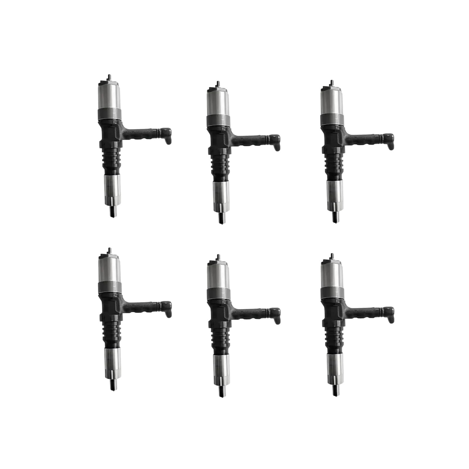 6pcs 095000-0560 095000-0562 6218-11-3100 6218-11-3101 Common Rail Injector for Komatsu SA6D140 Engine PC600-8 PC200-7 PC300-7 PC450-8 PC600-6 WA500-6 Excavator