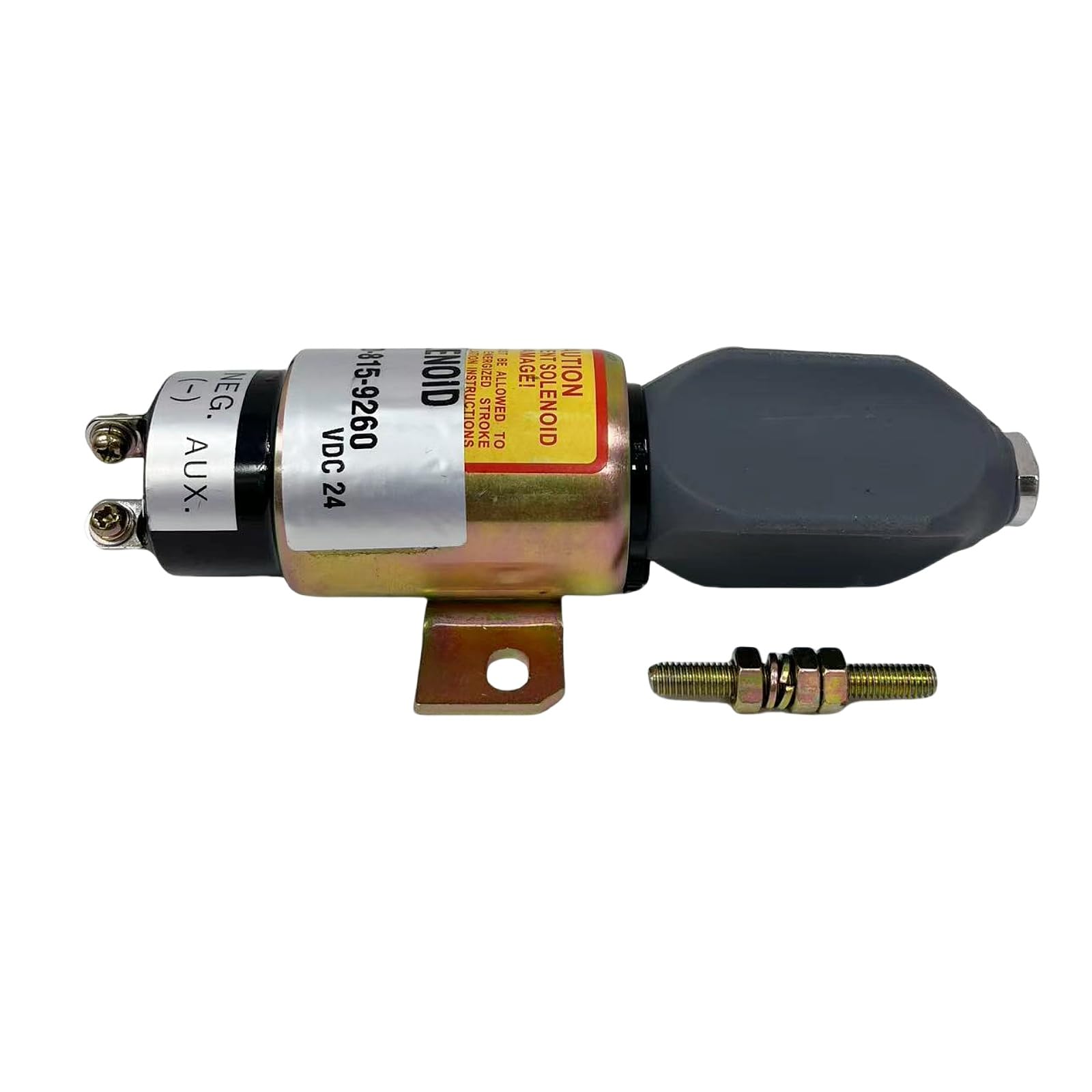 600-815-9260 600-815-9261 Fuel Shutoff Solenoid Fits for Komatsu S4D95LE S6D102E SAA4D102E SAA4D95LE SAA6D102E Engine WA150 WA200 WA250 WA320 Wheel Loader 6008159260 6008159261