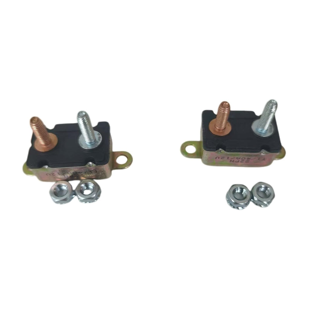 2PCS 12V 40 Amp Automatic Reset Circuit Breaker 190374 Fits for Miller Generator Trailblazer 325 FITS Bobcat 250 Big Blue 400D
