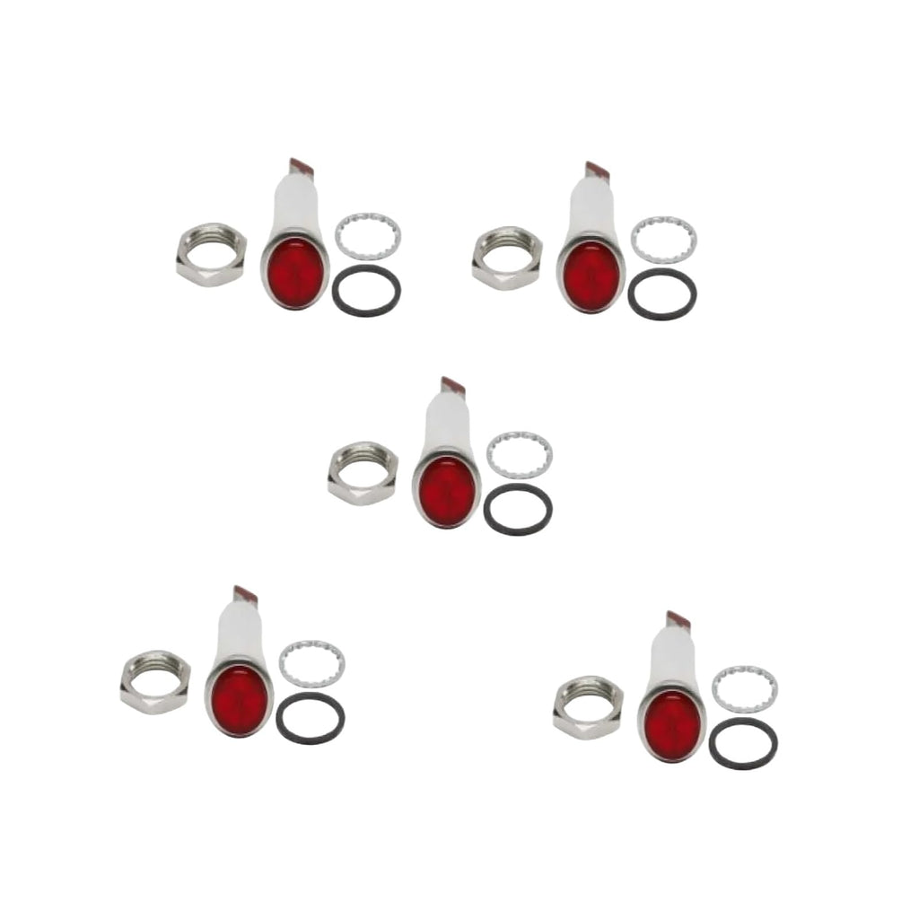 5pcs 12V Red LED Indicator Light 824879GT 824879 Fits for Genie Boom Lift GS2668RT GS4390RT S45 S85 Z45-25JDC Z45-25JRT Replace parts