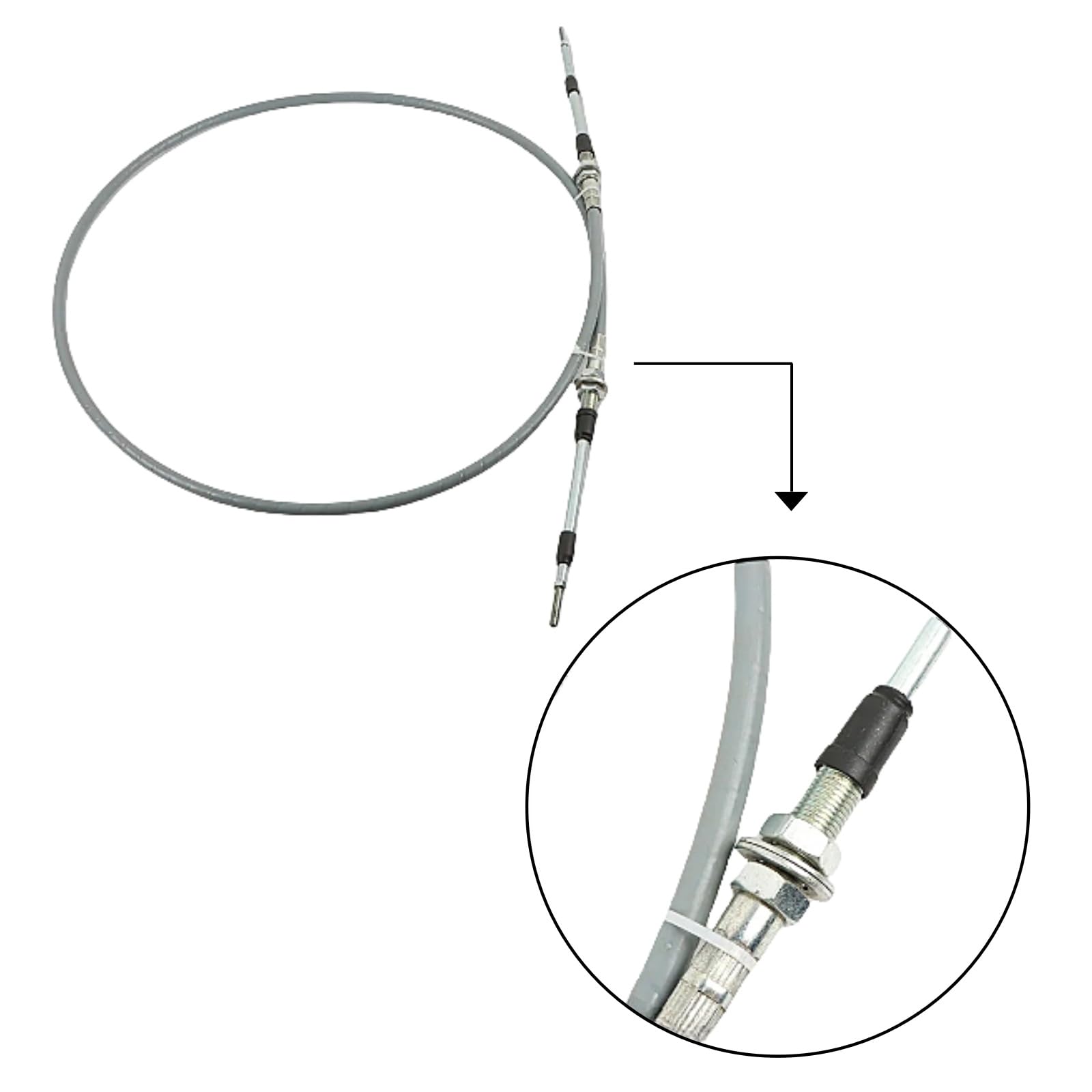 D20 D21 D20P D20A D21P D21A -6-7 Dozer Fuel Control Throttle Cable 75 Inch Fits for Komatsu Excavator