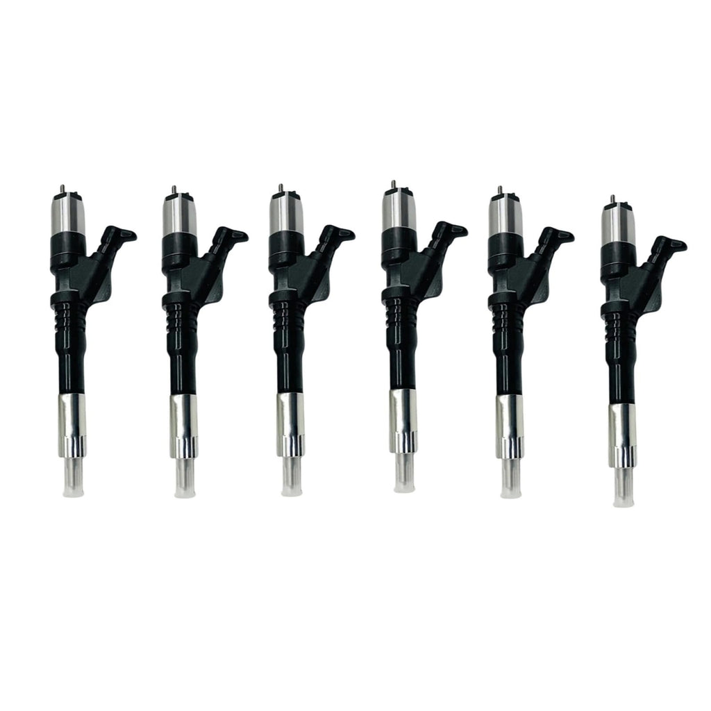 Sgaorcpas 095000-0800 095000-0801 6156-11-3100 Fuel Injector Fits For Komatsu Engine 6D125E Excavator PC400-7 PC450-7 Wheel Loader WA470-5