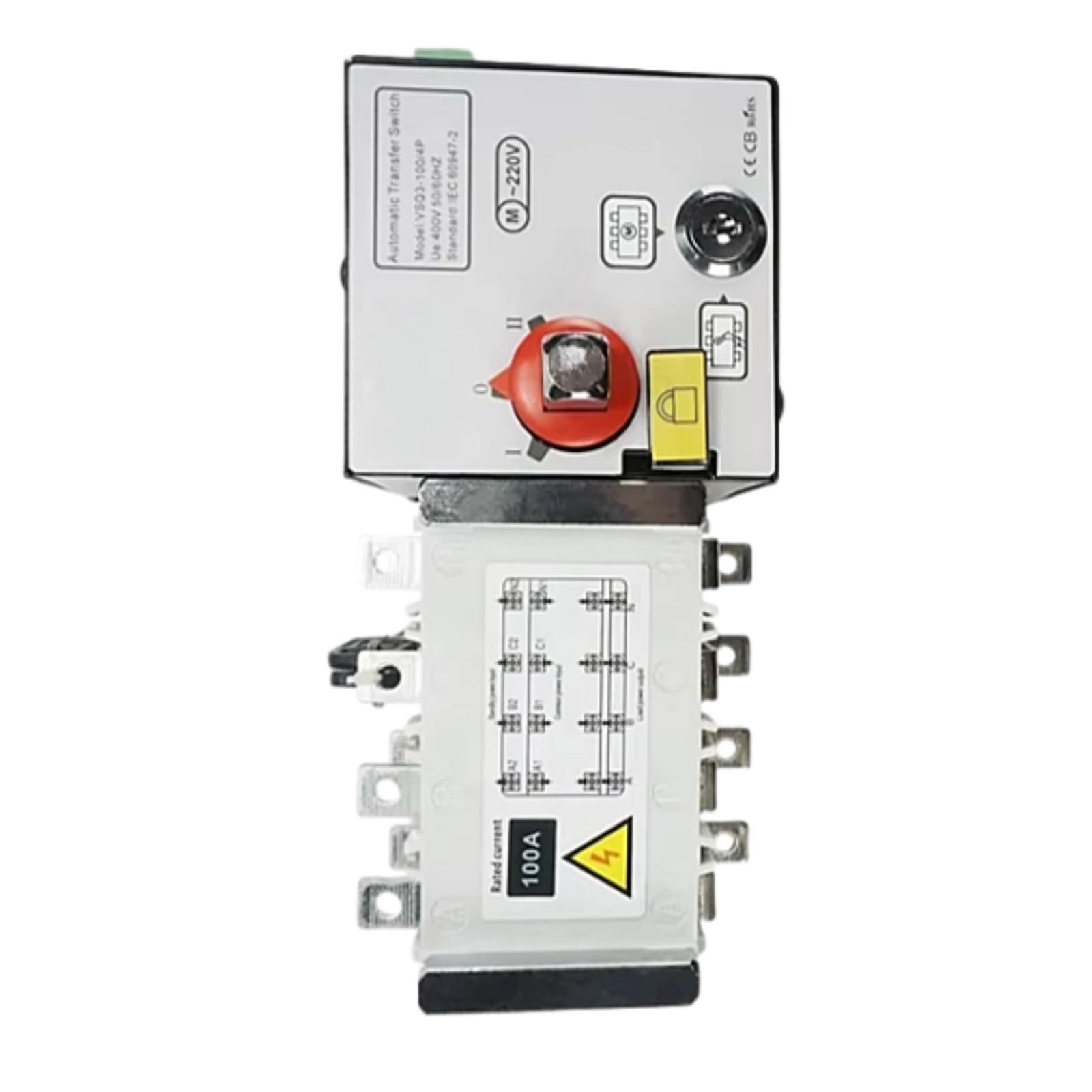 ATS 100A 4P Dual Power Automatic Transfer Switch Fits for Generator Replace parts