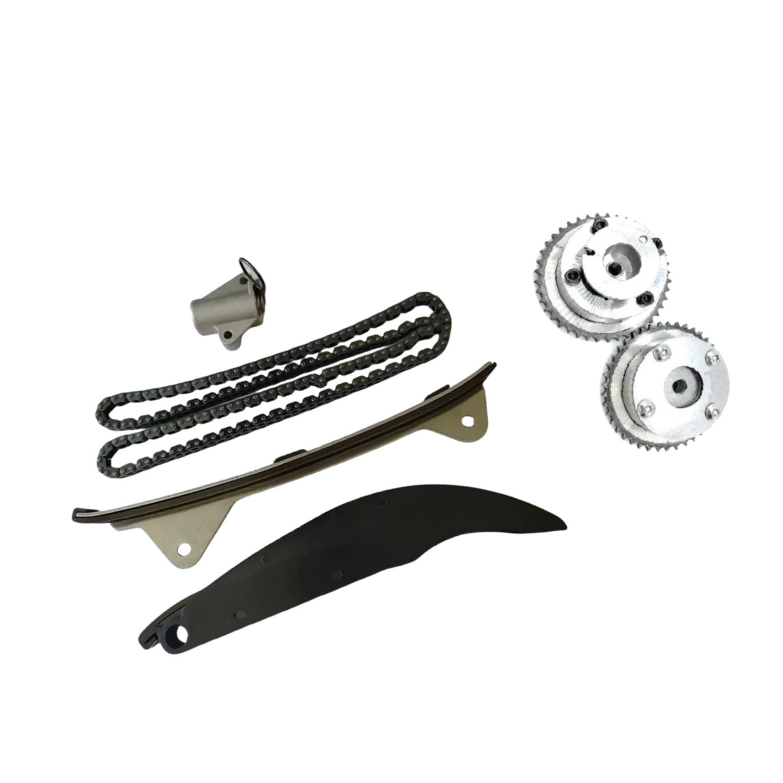 24321-2E200 24350-2E201 Engine Timing Chain Kit with 2PCS Intake&Exhaust CVVT Gear 24350-2E200 24370-2E200 Fits for 2014-16 Elantra Tucson Kia Soul Forte5 2.0L,