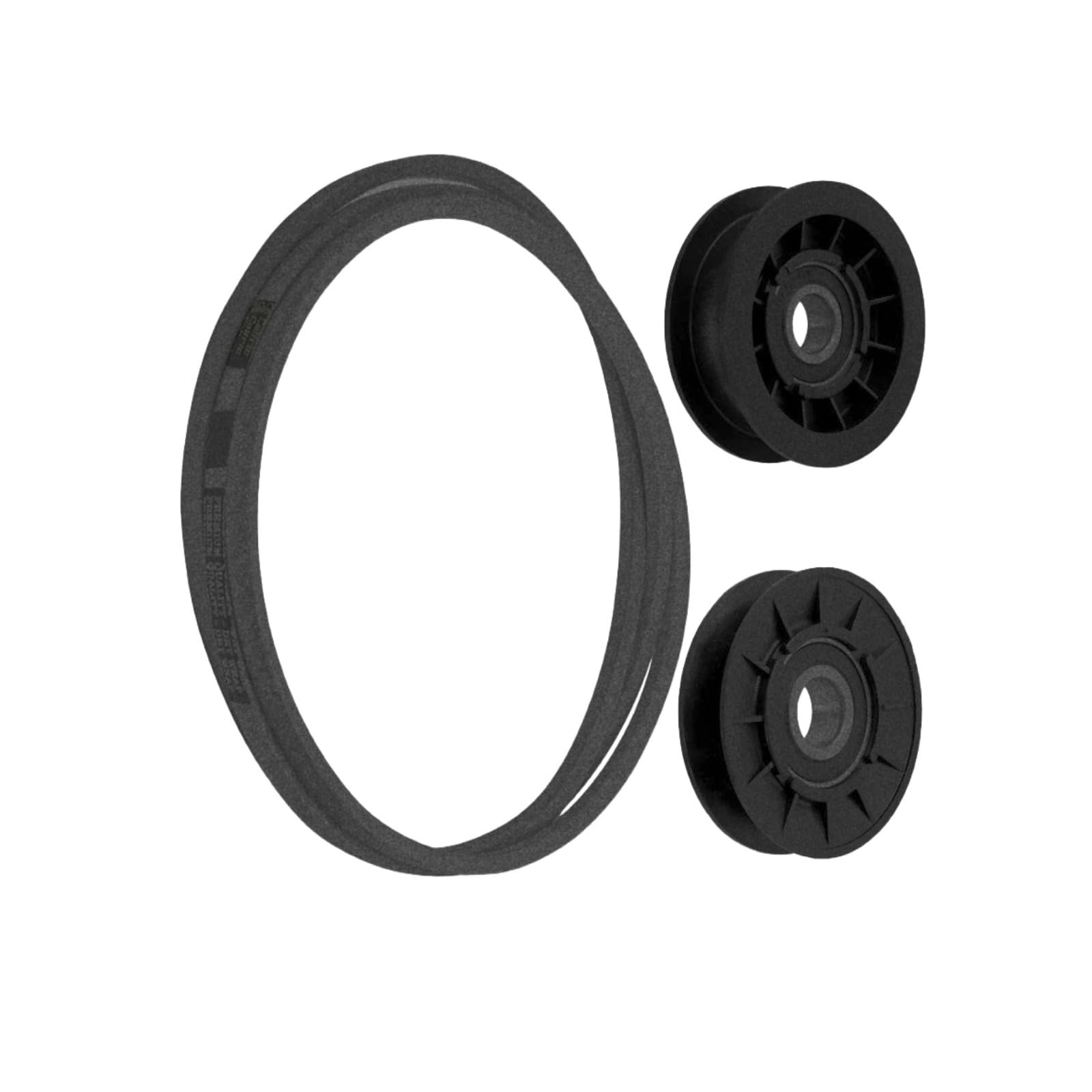 2 Idler Pulleys with V-Belt Kit Fits for John Deere L1742 for Scotts 14.542GS for Sabre