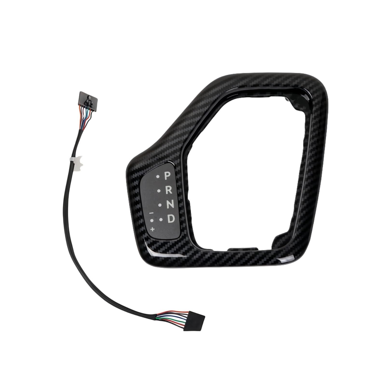 5YD27LS5AA Carbon Fiber Transmission Shifter Bezel with Harness Fits for 2014-2018 Jeep Replace parts