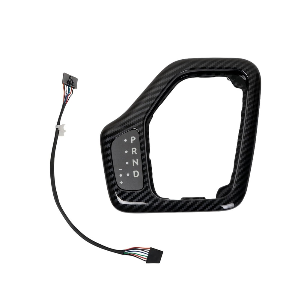5YD27LS5AA Carbon Fiber Transmission Shifter Bezel with Harness Fits for 2014-2018 Jeep Replace parts