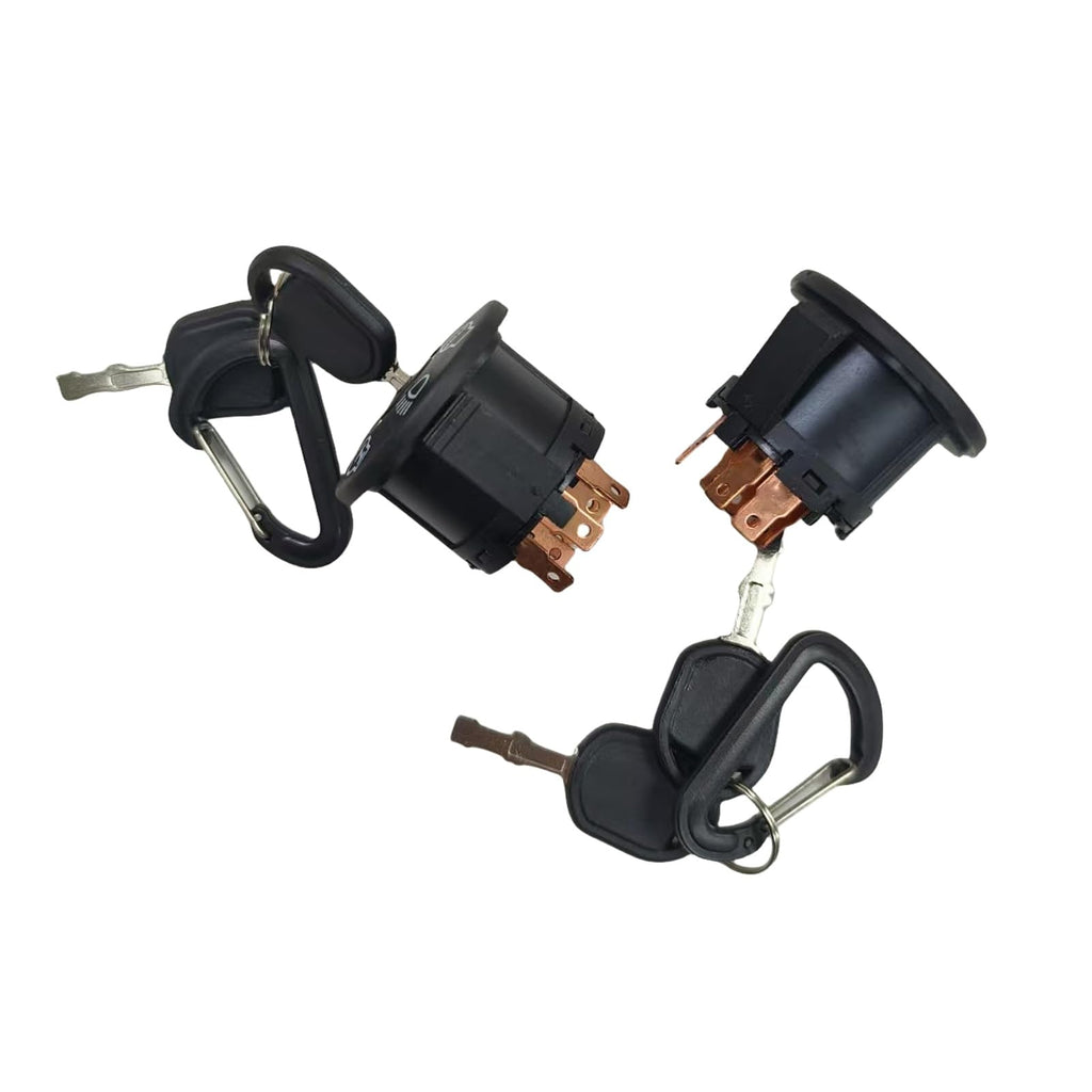 583068901 2PCS Ignition Switch with 2 Keys Fits for John Deere 155C L100 L105 L107 L110 L120 G110 Fits for Hus YTH1542XP YTH1848XP Replace parts