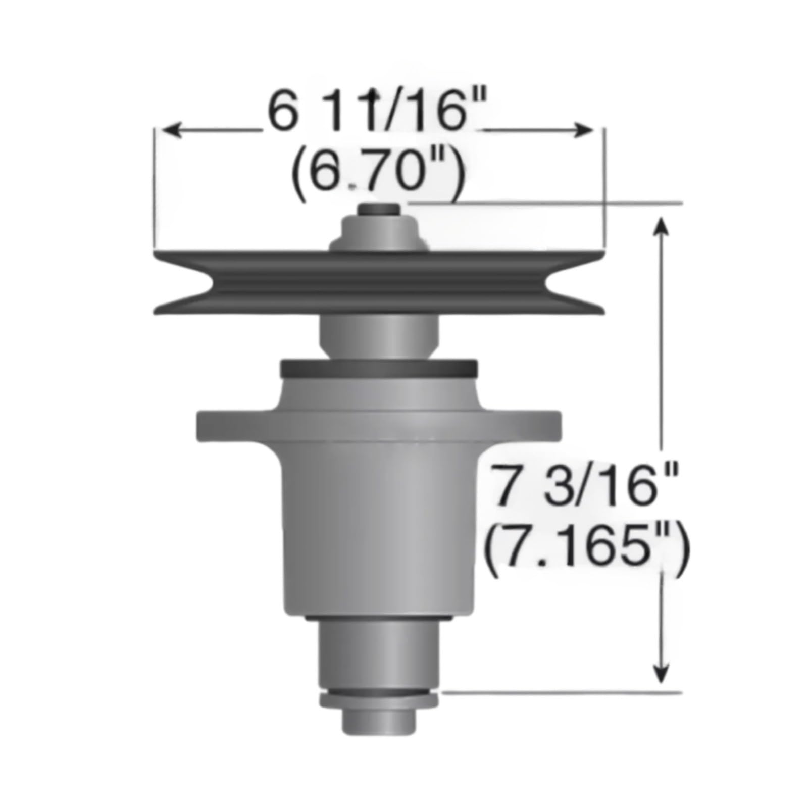 Spindle Assembly 285-933 103-1184 Fits for Exmark Lazer Z HP with 52 Deck Serial （No 260000 Higher） Replace parts