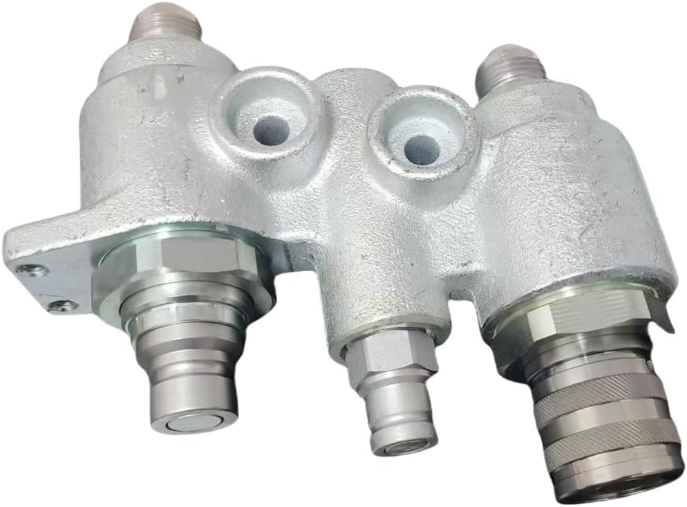 6678076 7246783 47396759 Hydraulic Coupler Assembly Block 4BD4FH 48mm for Skid Steer Loader S175 S205 S250 T250 CASE Loader TR340 SV185 Loader L225 L221