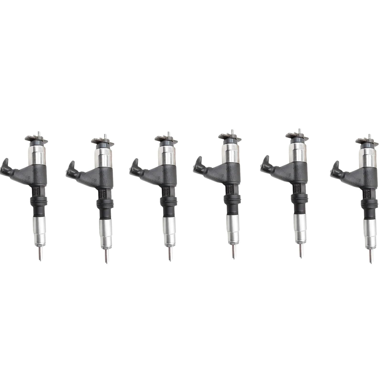 6pcs 095000-6320 095000-6321 RE530361 RE531210 RE546783 SE501928 CR Fuel Injector for John Deere 4045T 6068T S350 Engine 120D 130G 160DLC 160GLC 180GLC2 210G Excavator
