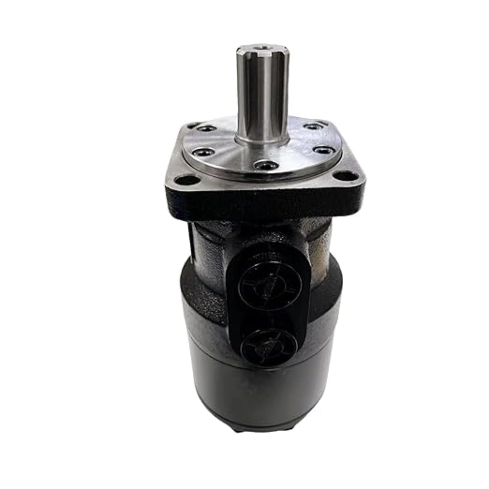 Hydraulic Motor, (BM2-125,Single Shaft 25MM)   Motor N Axis Splined 6-6, 4-Hole Flange Installation BM2-125-25-6-4