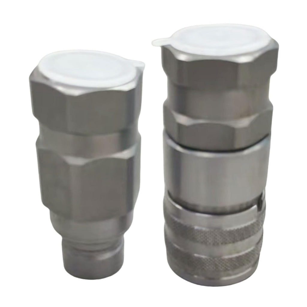 AT312470 KV14216 Hydraulic Male Female Flat Face Coupler Kit Compatible with John Deere 110 240 250 260 270 315 317 320 325 328 332 244J 304J 310G 310SG 315SG 318D 320D 324J 325K 410G 710G