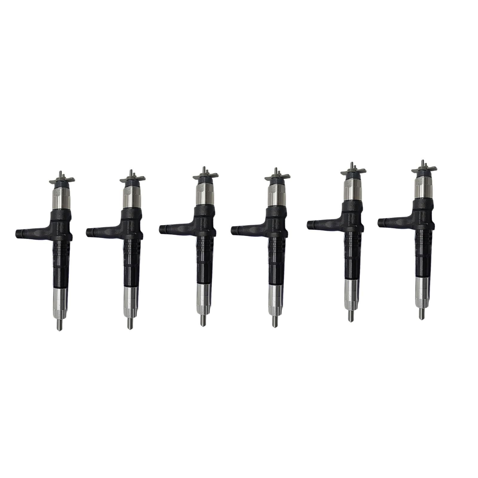 6pcs 095000-6070 6251-11-3100 Common Rail Fuel Injector Fits for Komatsu 6D125 Engine PC350-7 PC400-7 PC400-8 PC450-7 PC550 Excavator WA320 WA470 Wheel Loader