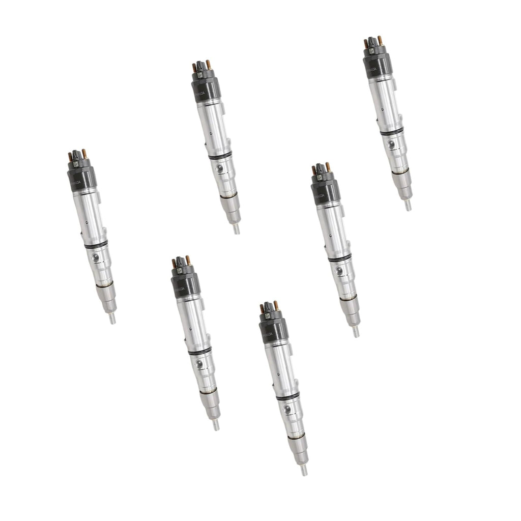 6pcs 0445120061 0445120217 Common Rail Fuel Injector for MAN Bus D2066LOH0 Euro 4 Engine