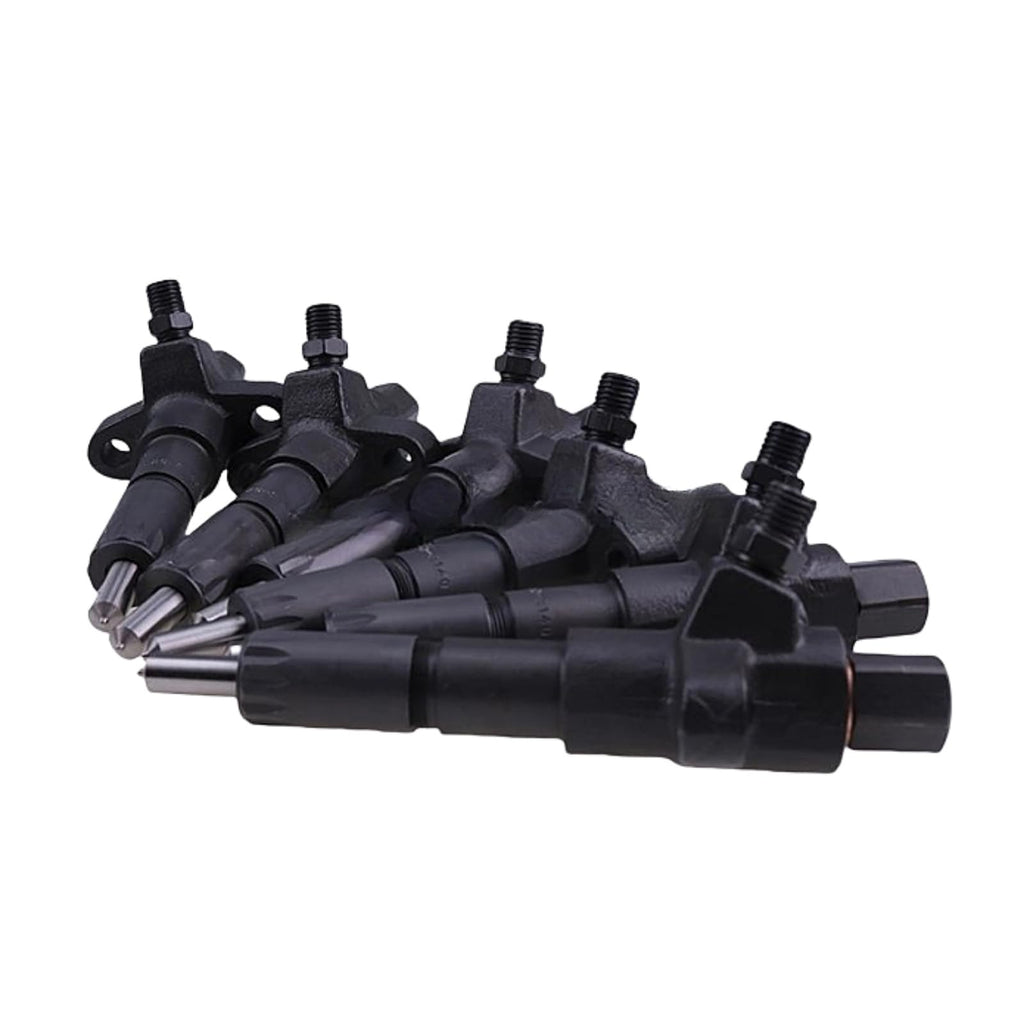 6pcs Fuel Injector 1-15300250-2 430611425 Compatible with Hitachi Excavator EX200-2 EX200-3 Isuzu Engine 6BD1