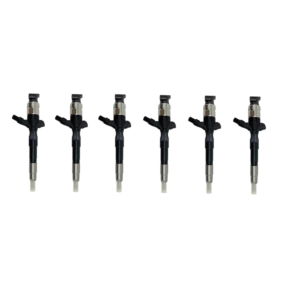 6pcs 23670-30400 23670-0L090 23670-09350 Diesel Fuel Injector fits for 2.5 d 2010-2KD-FTV, 3.0 d 2010-1KD-FTV D-4D Euro 4