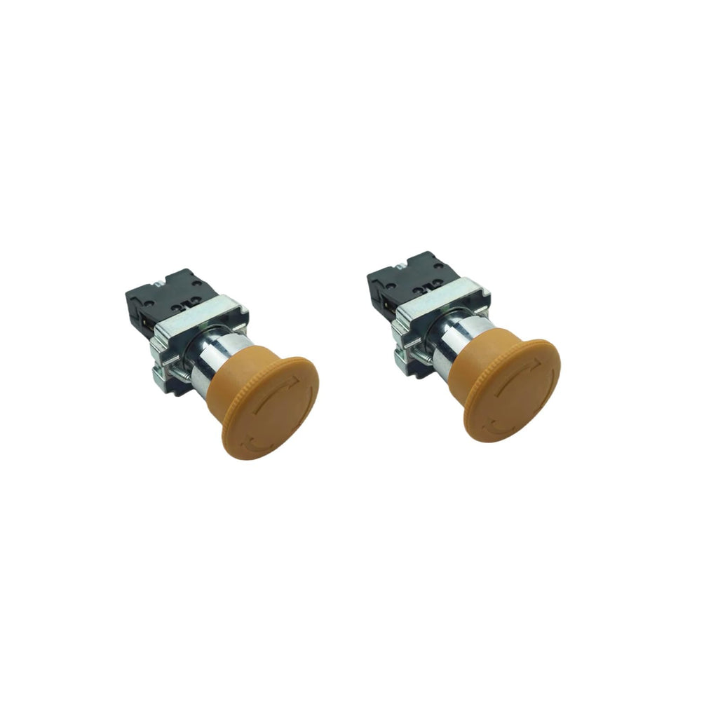 2pcs Emergency Stop Button Switch 22mm ZB2BS542 ZB2-BS542 Fits for Excavator Replace parts