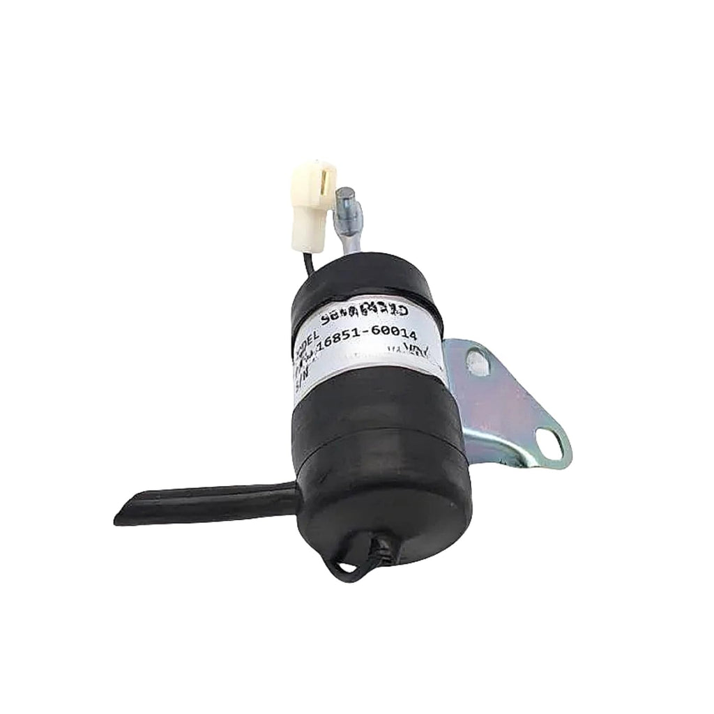 16851-60014 16851-60010 052600-4530 6670776 Fuel Shut Off Solenoid Fits for Kubota BX2230D RTV900T B7410D BX1800D Z482 Z602 D722 D902
