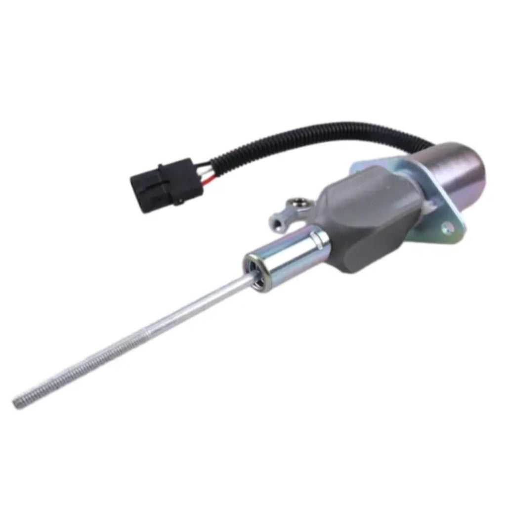 12V Electric Fuel Shut Off Run Solenoid RE53507 Compatible for John Deere 4555 4560 4755 4760 4955 4960 8560 8760 8960 9965 9970 Replacement