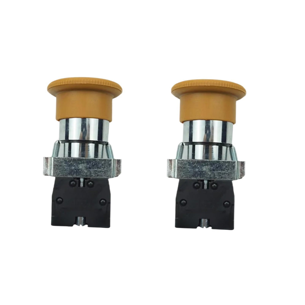 2pcs Emergency Stop Button Switch 22mm ZB2BS542 ZB2-BS542 Fits for Excavator Replace parts