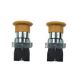 2pcs Emergency Stop Button Switch 22mm ZB2BS542 ZB2-BS542 Fits for Excavator Replace parts
