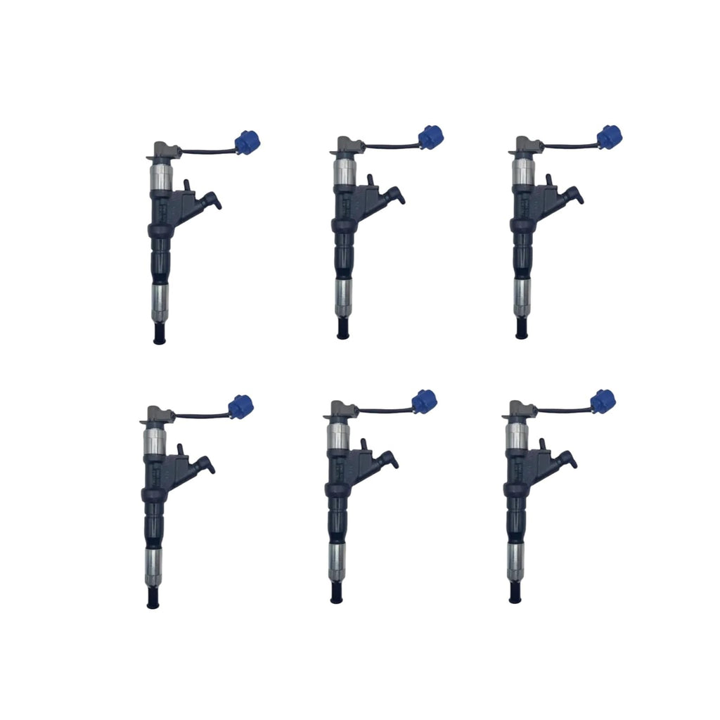 6pcs 095000-5226 23670-E0341 Diesel Fuel Injector for Hino E13C Engine 700 Series Truck