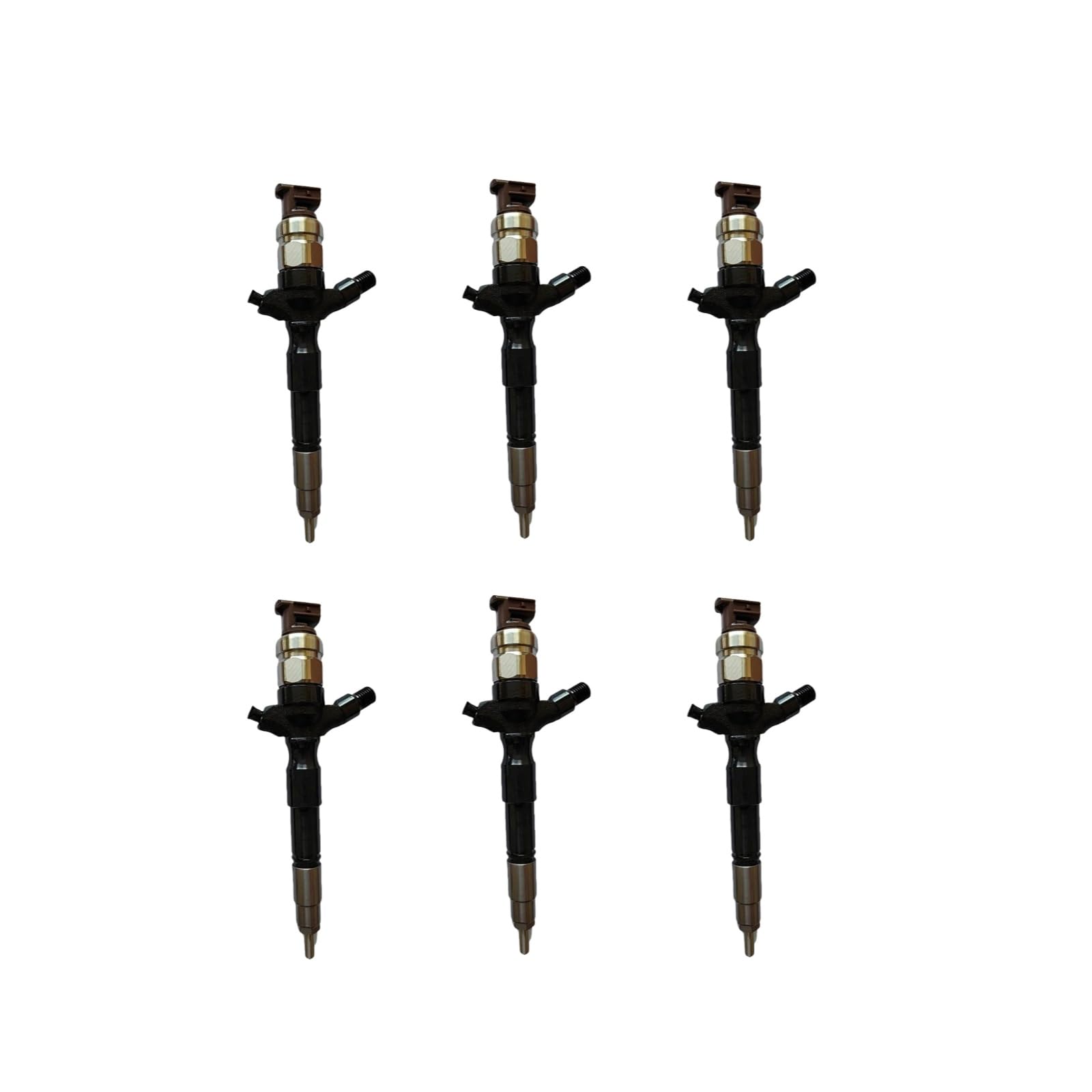 6pcs 23670-30300 095000-7760 23670-0L010 23670-30240 23670-09060 Diesel Common Rail Fuel Injector Fits for Hilux 2.5d 2KD-FTV Engine