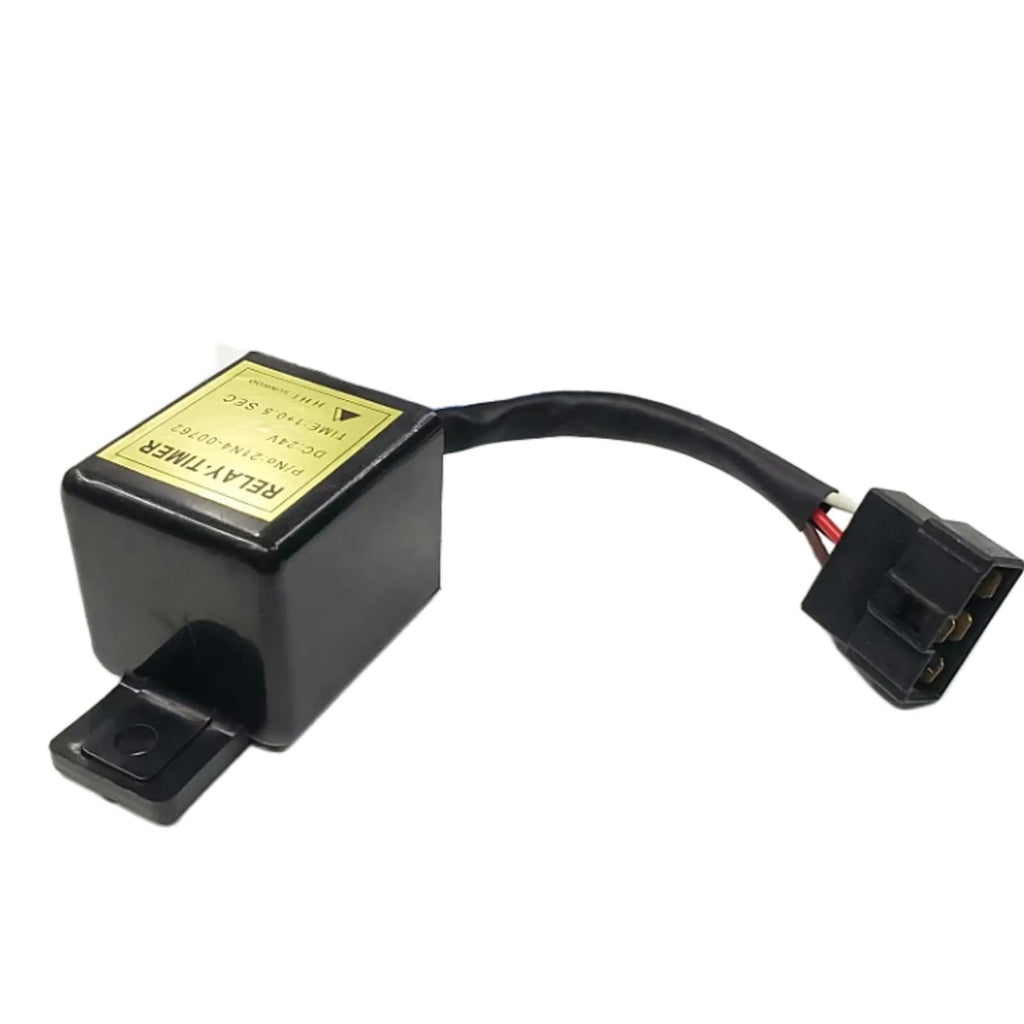 24V Relay Timer 21N4-00762 Compatible with Hyundai R80-7 R210-7 R220-5 R220-7 R220-9 R225-7 Excavator