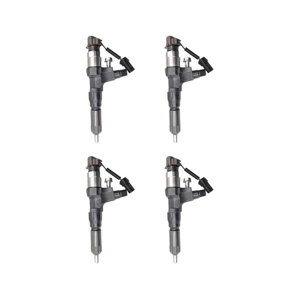 4PCS Fuel Injector 095000-6353 0950006353 23670-E0050 23670E0050 Fits for Hino J05E J06E Excavator