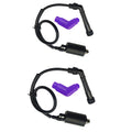 2PCS Ignition Coil & Spark Plug Cap Boot Kit 30700-MA0-163 Fits for Honda ATC250SX 1985-1987