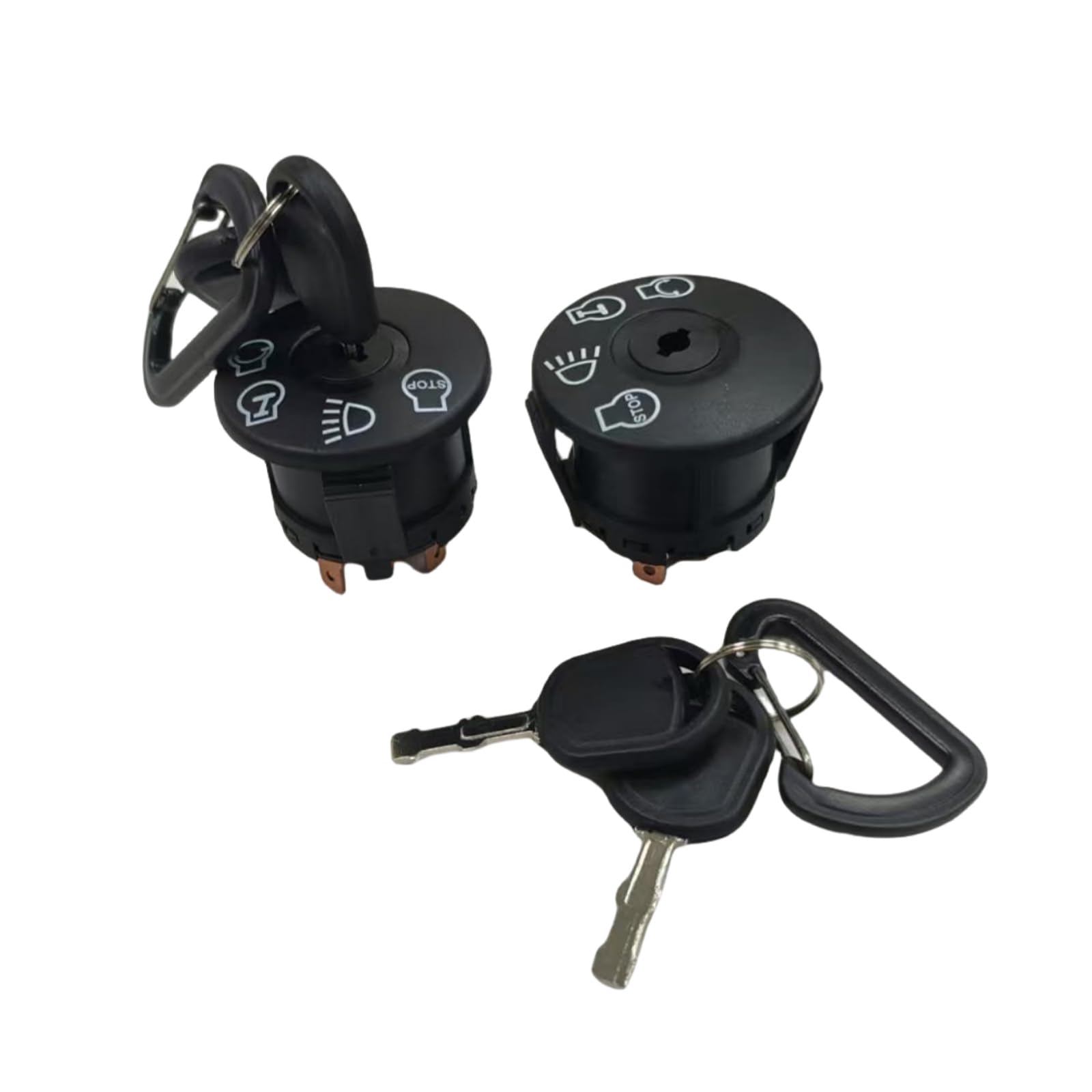 583068901 2PCS Ignition Switch with 2 Keys Fits for John Deere 155C L100 L105 L107 L110 L120 G110 Fits for Hus YTH1542XP YTH1848XP Replace parts