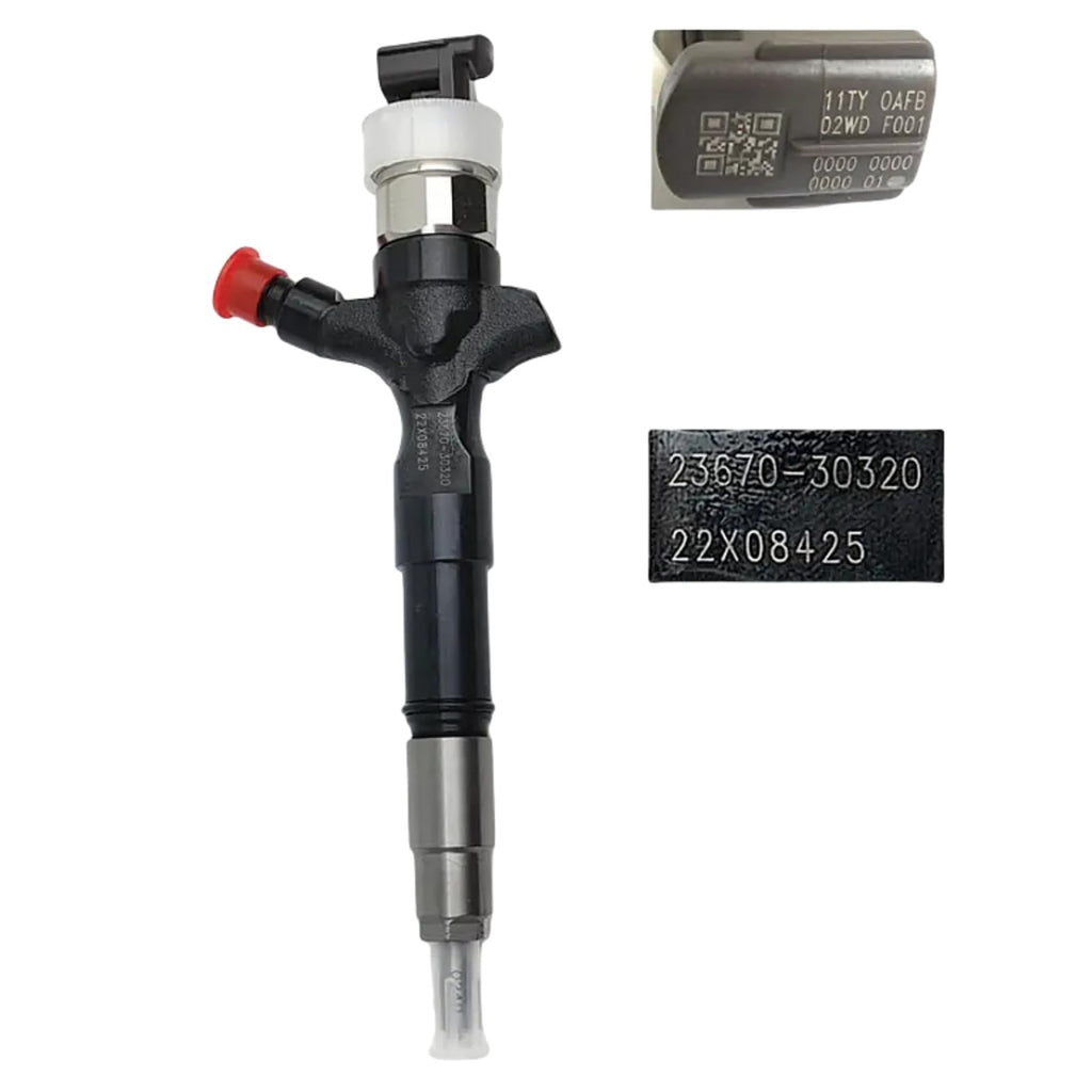 6pcs 095000-7720 23670-30320 23670-30310 23670-30180 CR Fuel Injector Fits for Denso Toyota 1KD 1KD-FTV 3.0L D-4D Euro 3 Engine Land Cruiser Prado J120 2004-2006